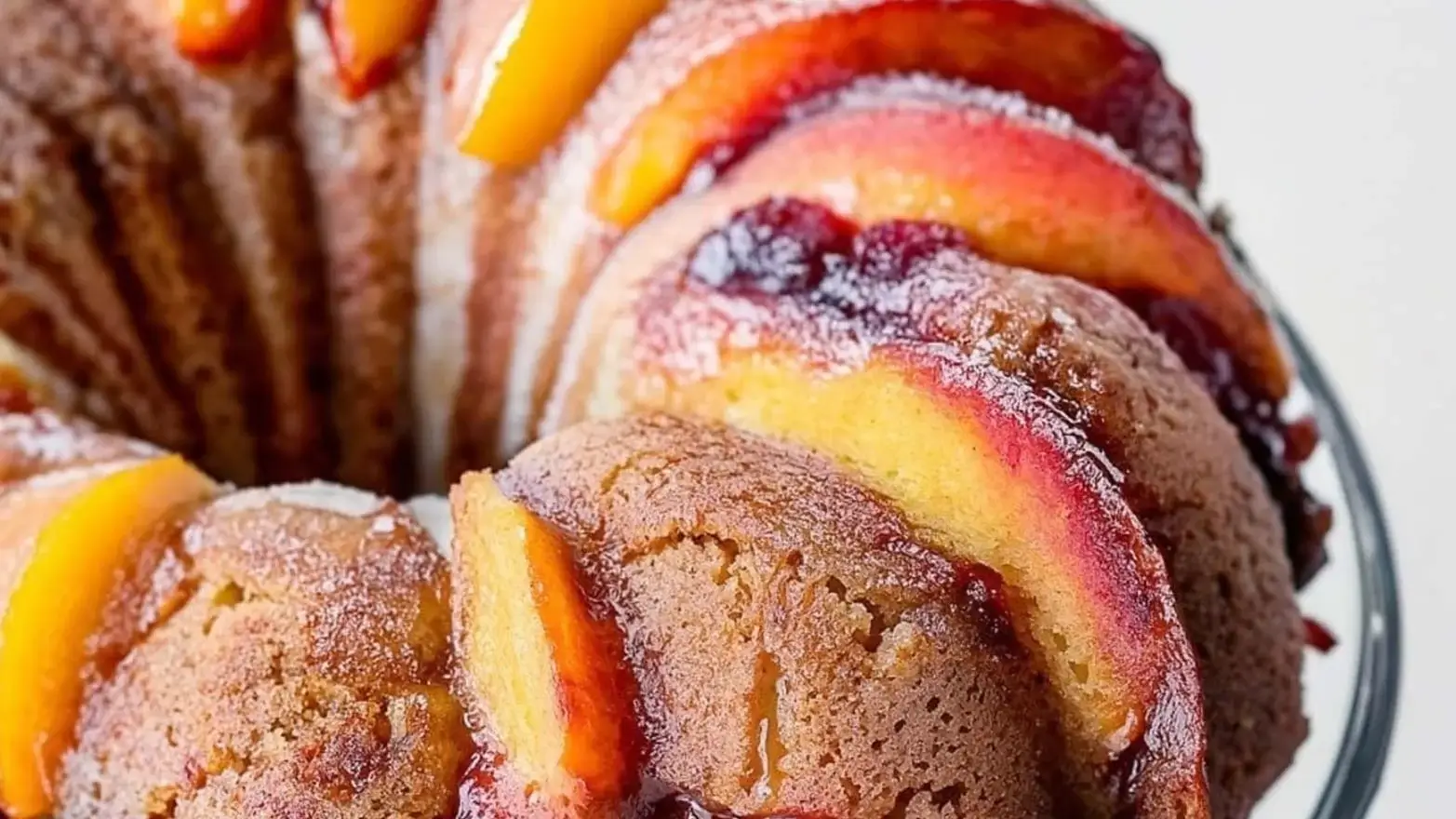 Peach cobbler pound cake