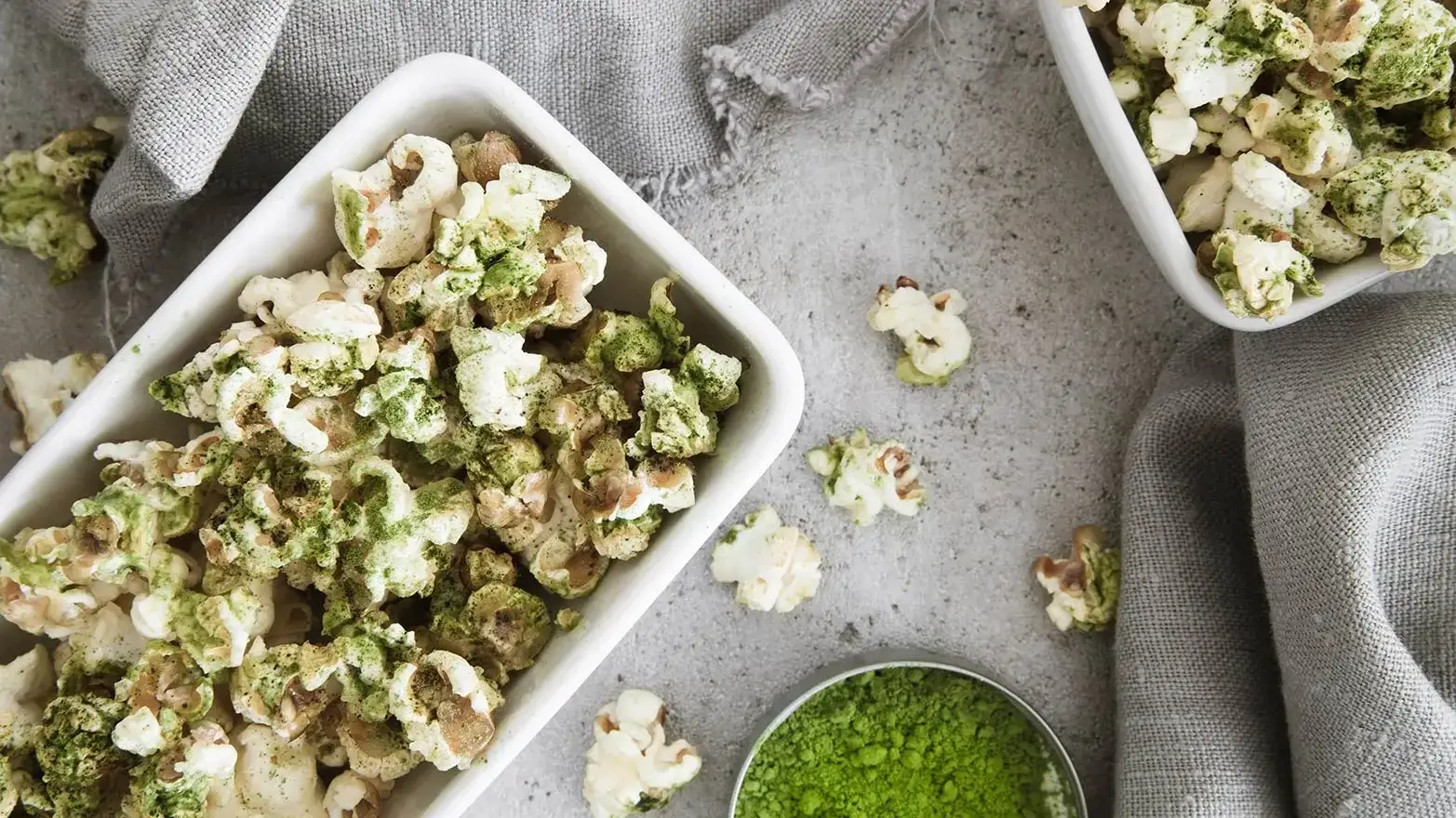 matcha popcorn