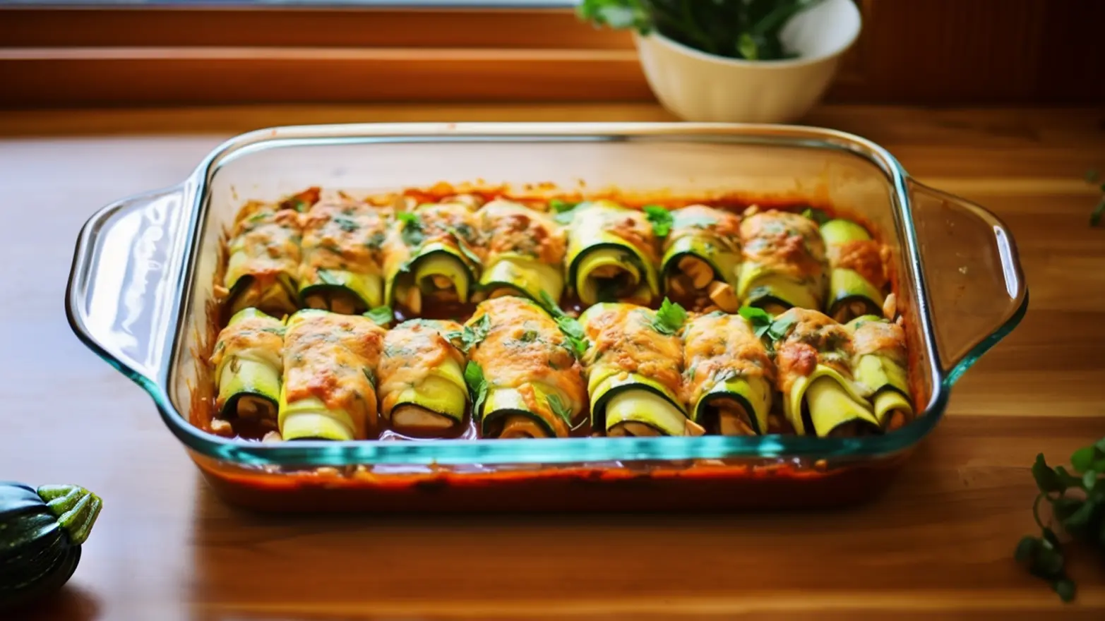zucchini wrapped chicken