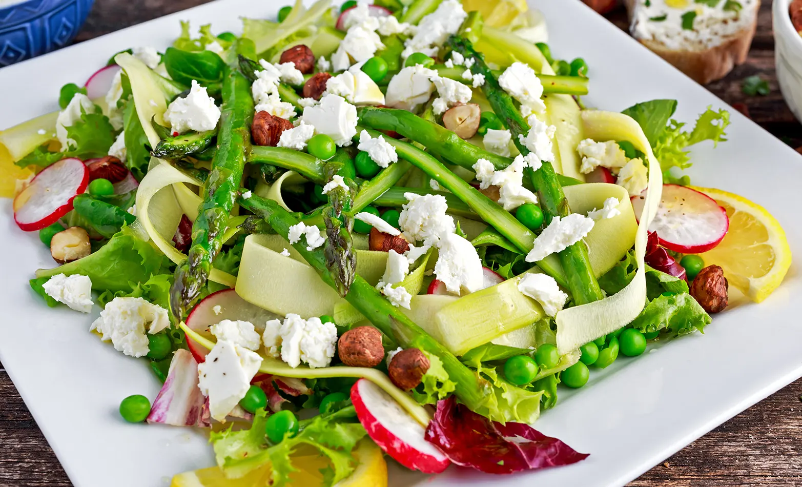 asparagus with lemon vinaigrette