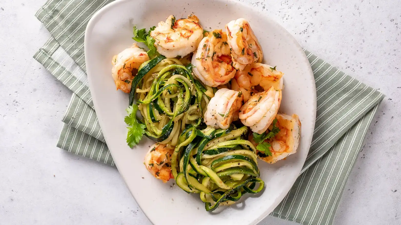shrimp scampi with zucchini noodles