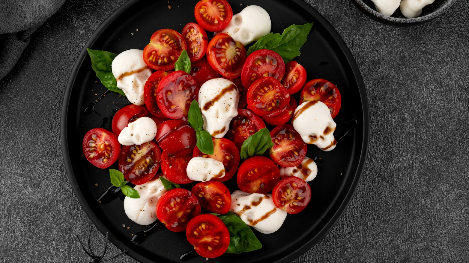Skull caprese salad