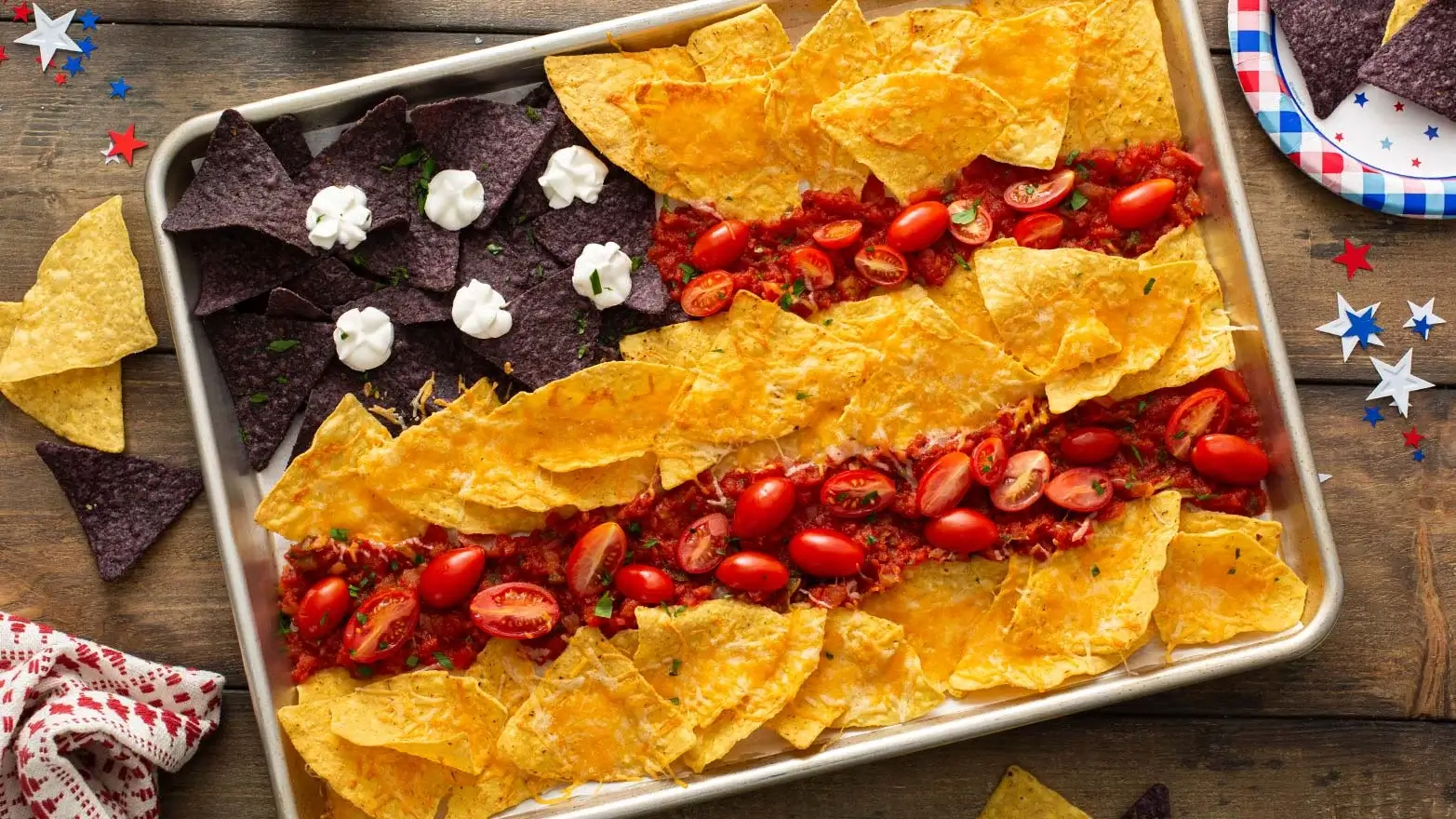 Star-spangled layered dip