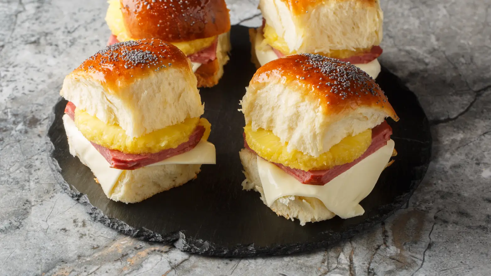 Dijon-glazed sliders