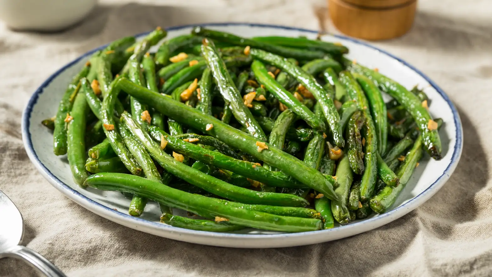 garlic and brown butter green beans