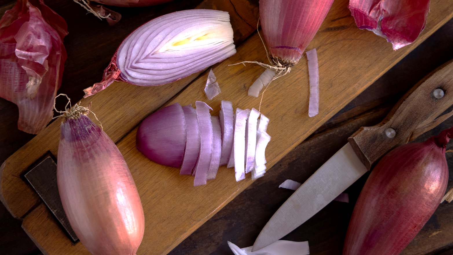 Shallots summer vegetable.