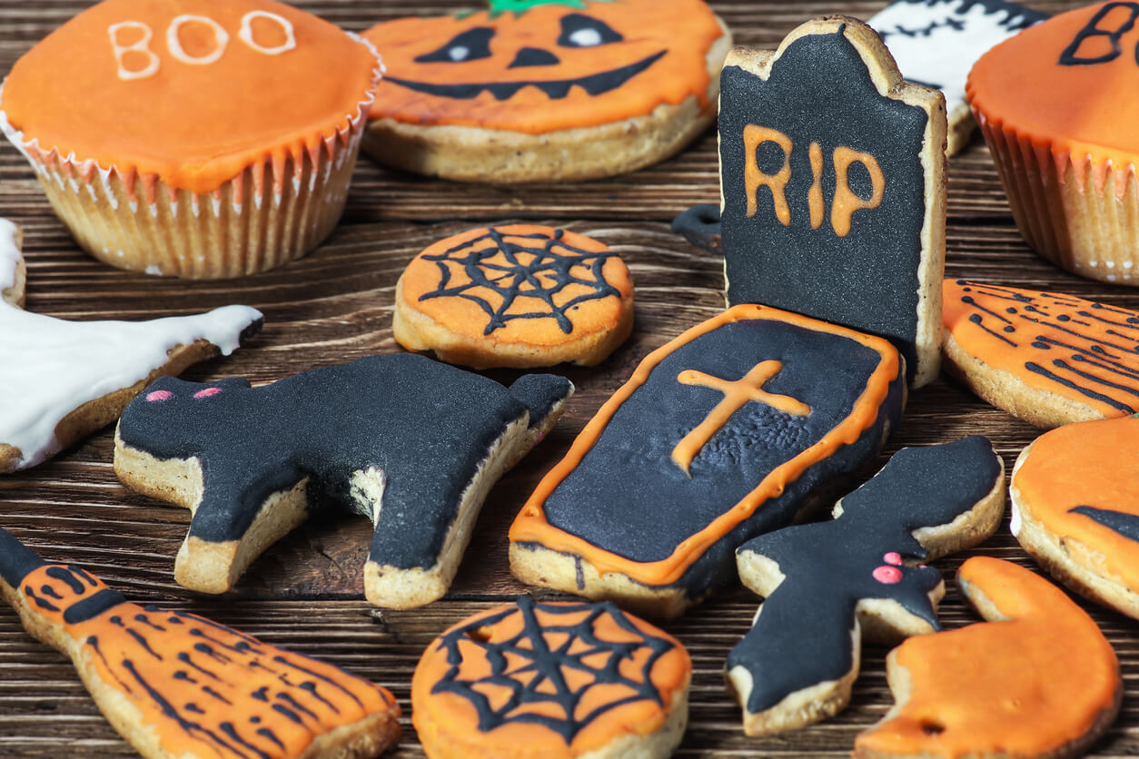 happy Halloween homemade cookies.