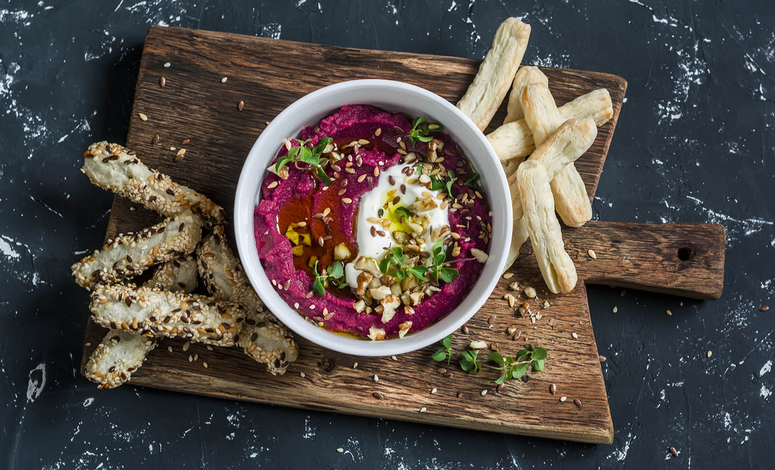 bloody beet hummus