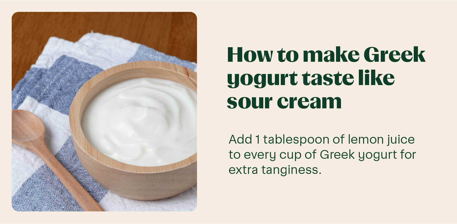 greek yogurt in a wooden bowl