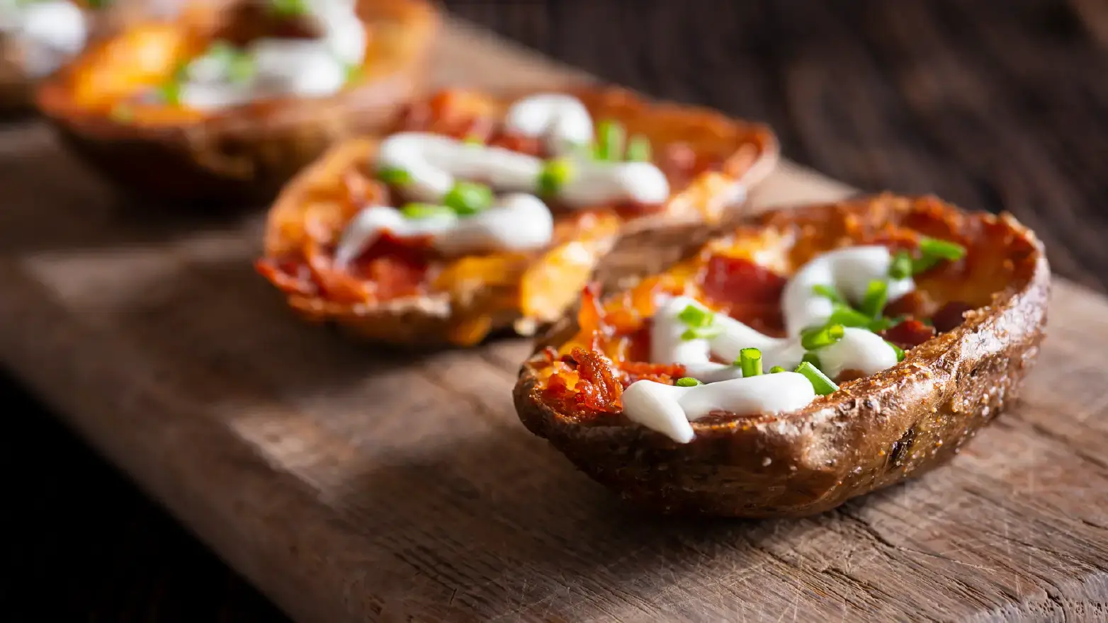 Loaded potato skins