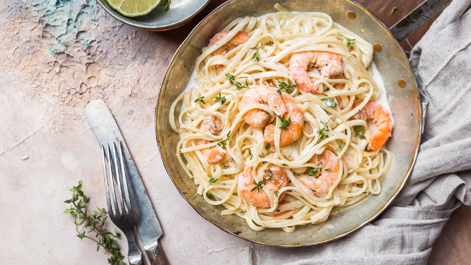 Shrimp alfredo