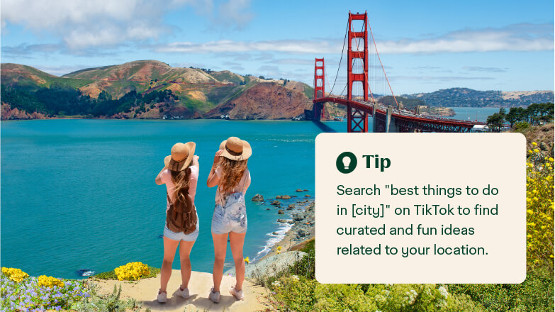 two friends exploring their city