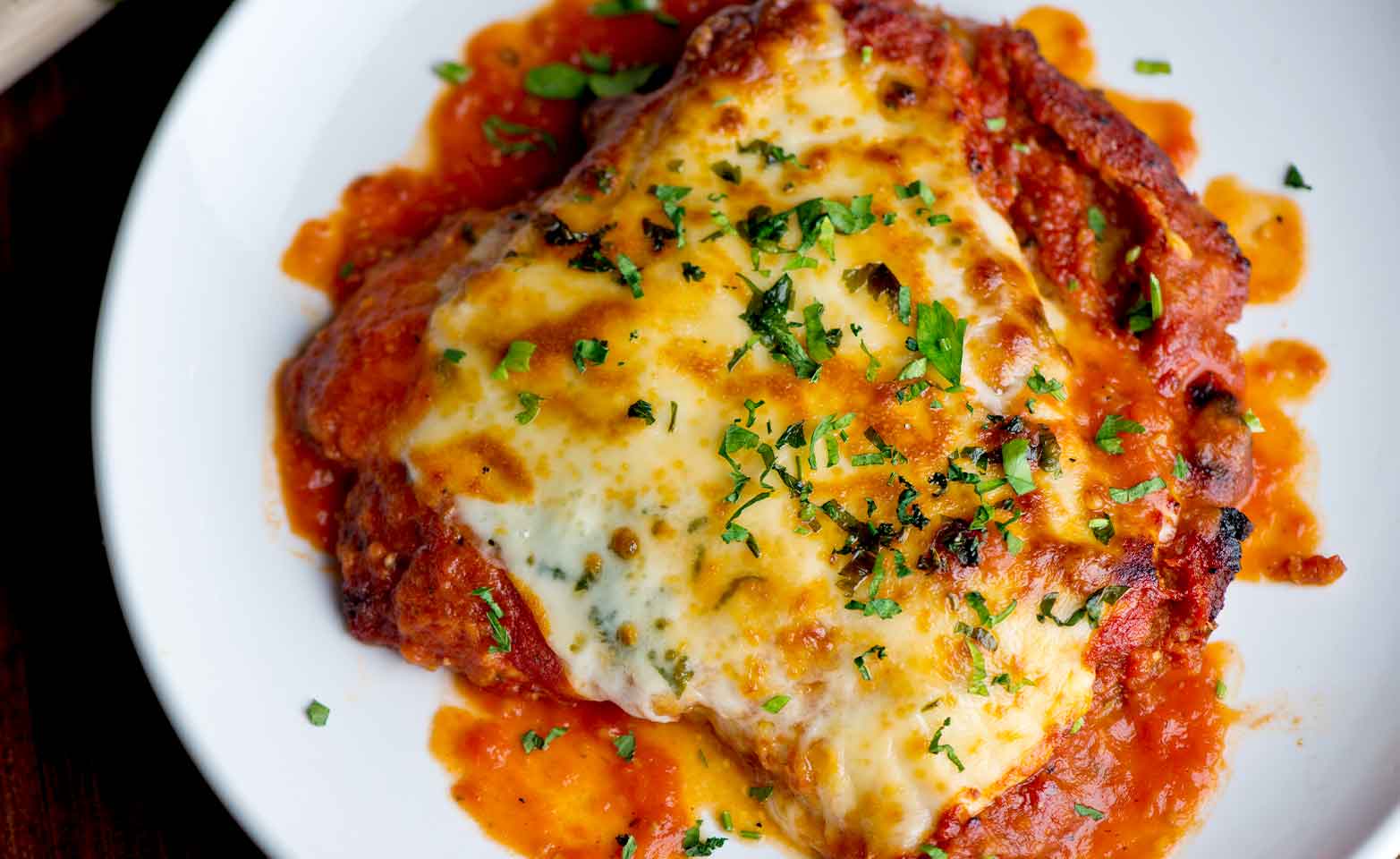 Stock image of chicken Parmesan