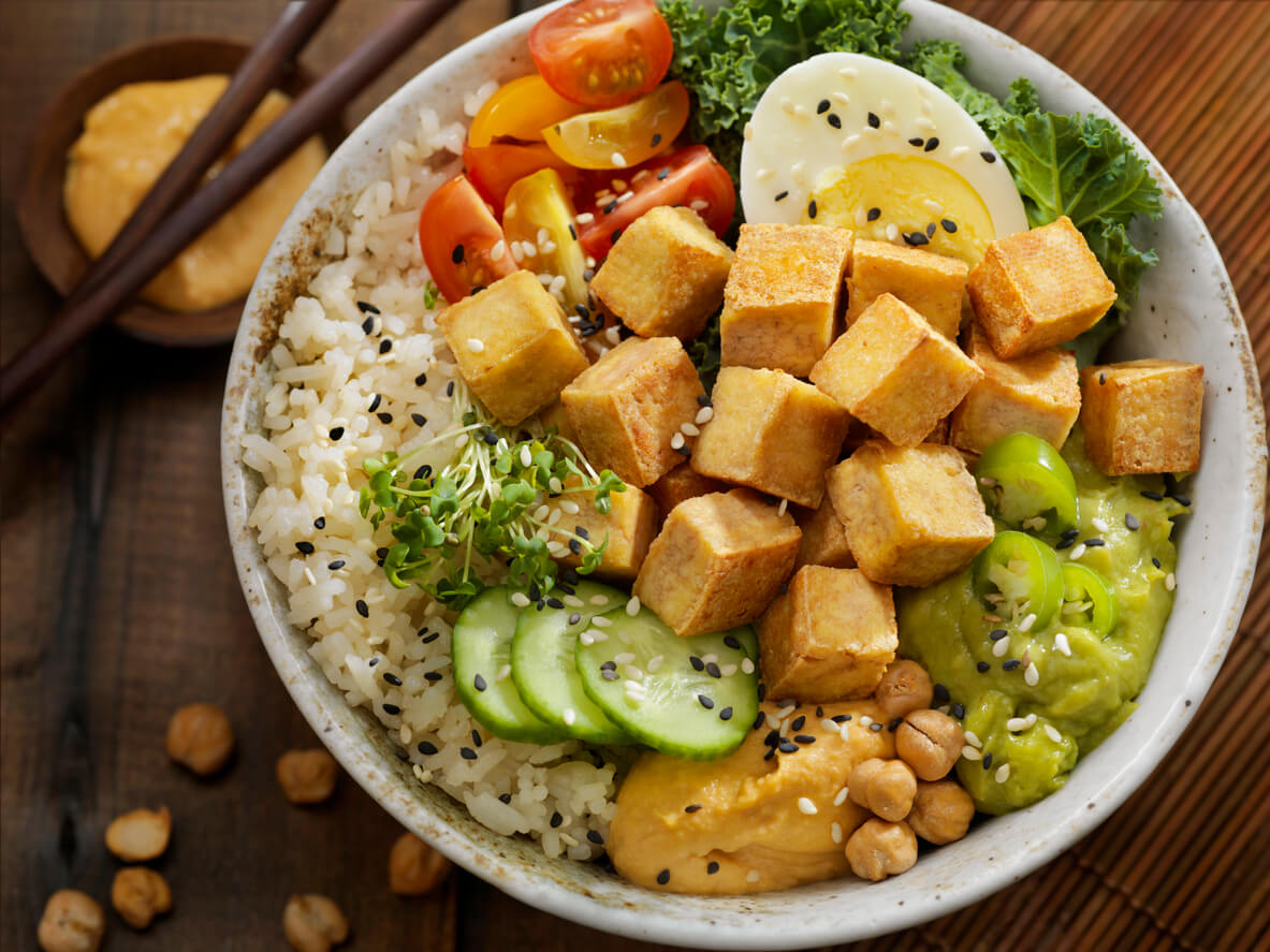 Grilled Tofu Buddha Bowl
