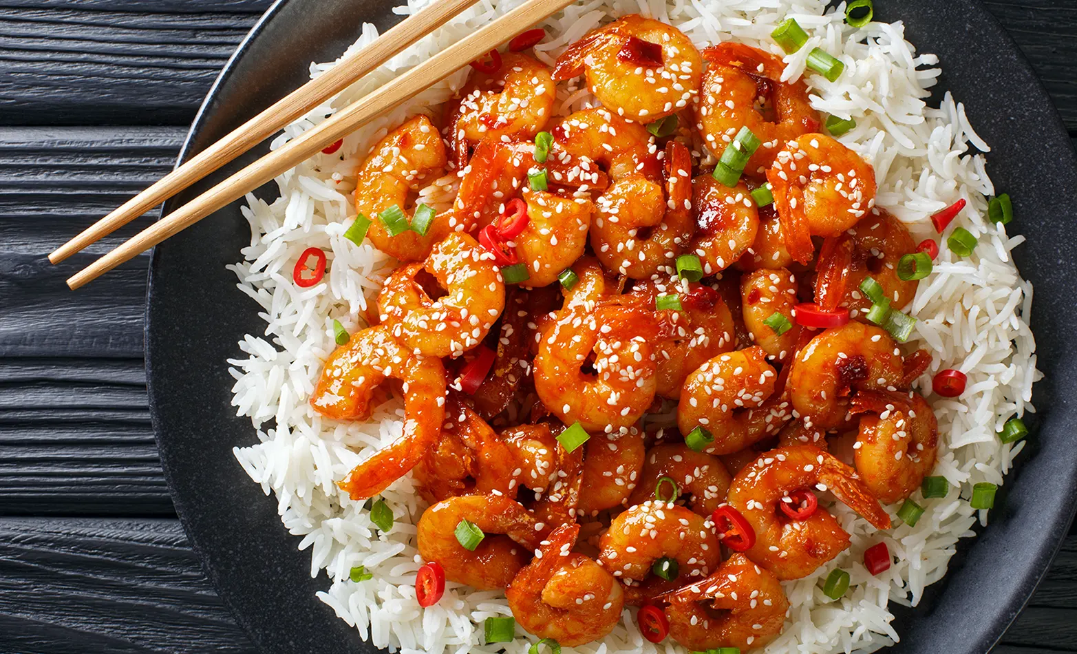 honey sriracha shrimp