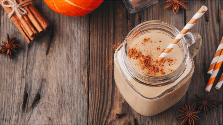 Pumpkin cheesecake milkshake