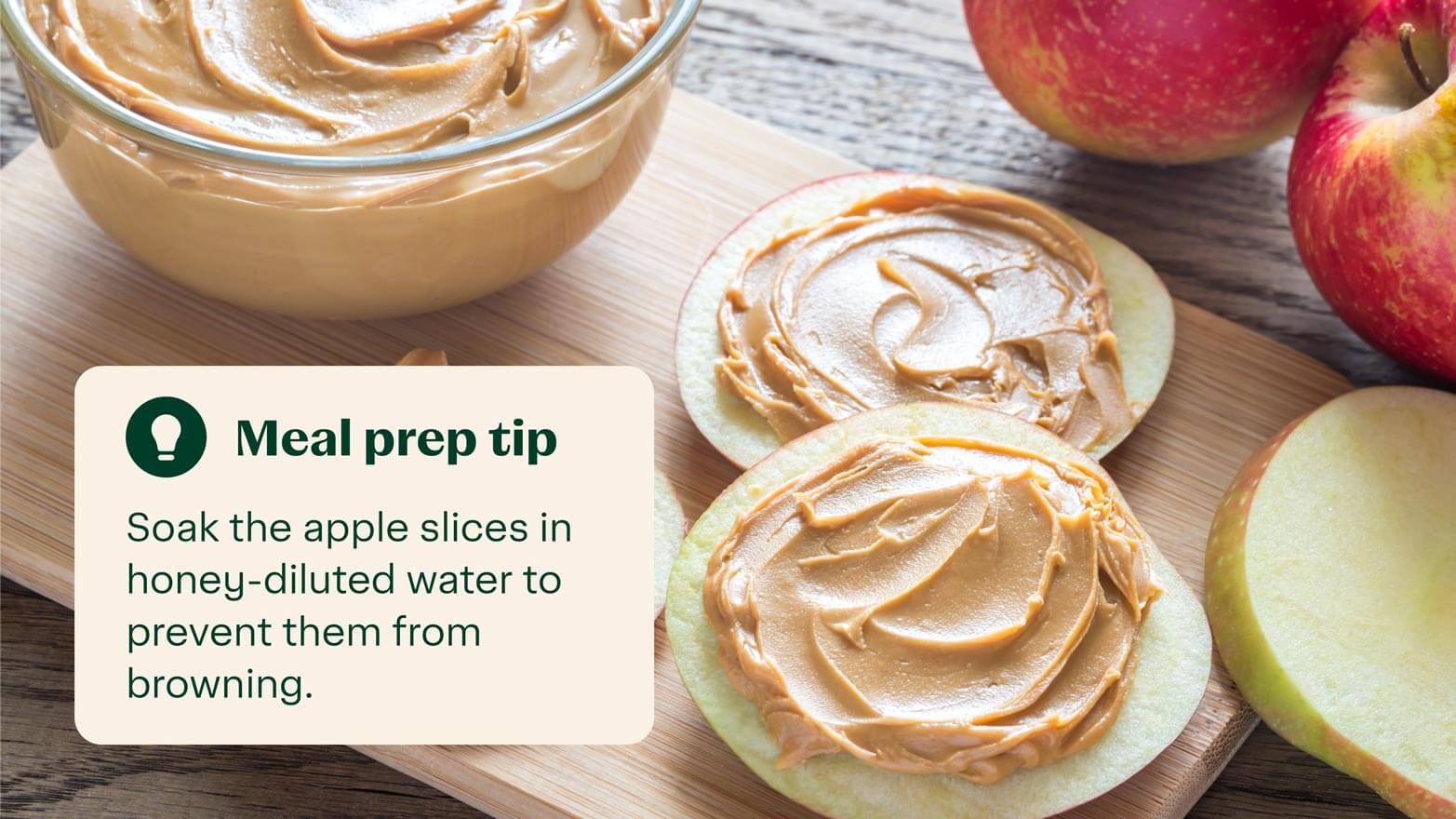 apple and peanut butter sandwich