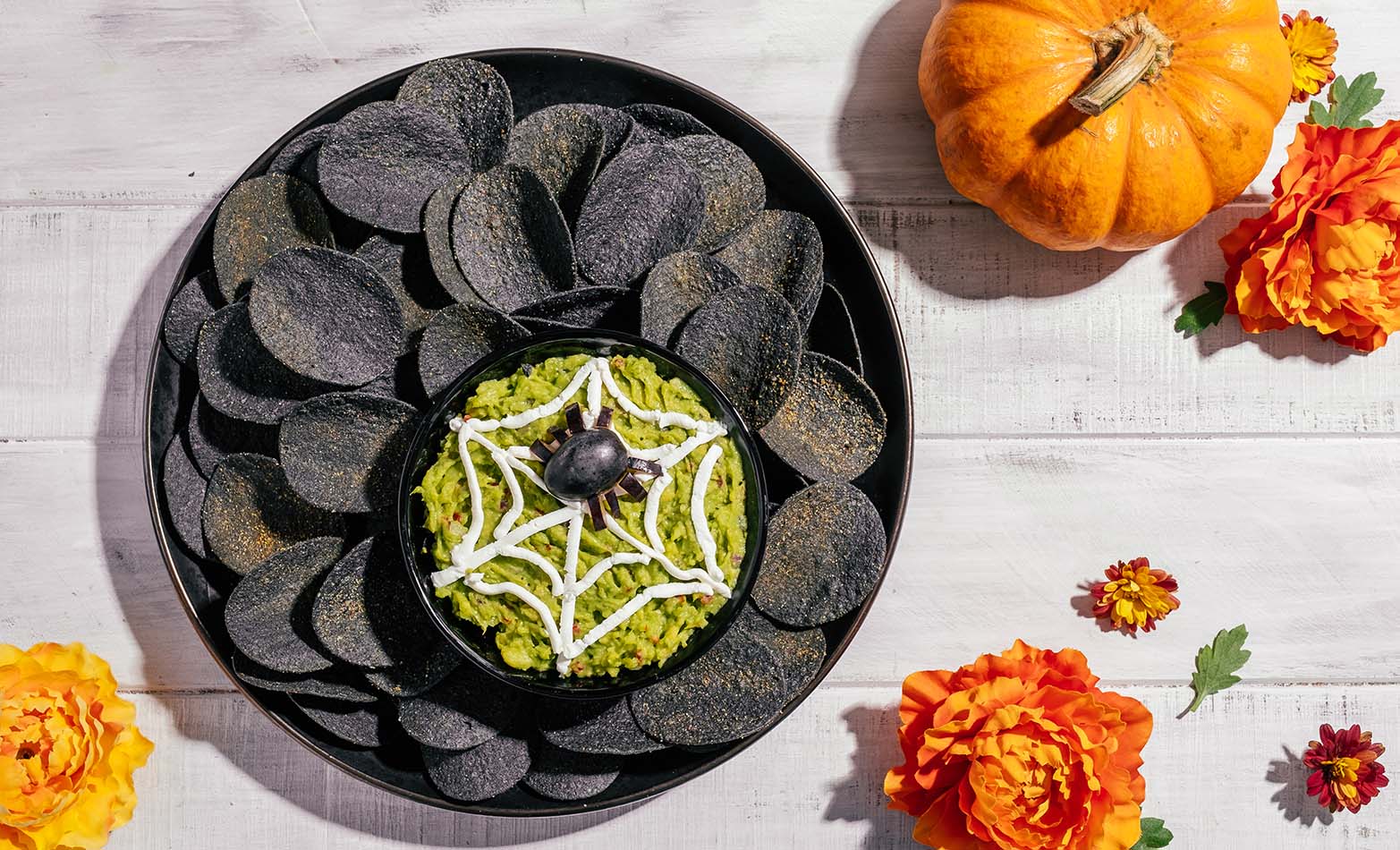 Witchy guacamole dip