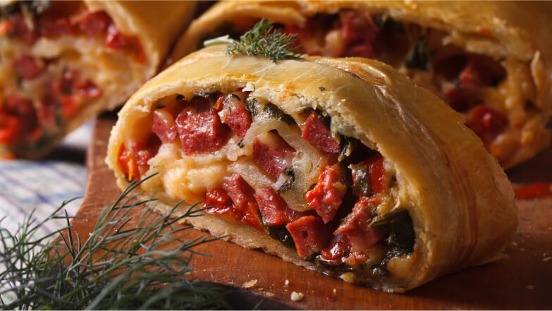 meat lovers stromboli