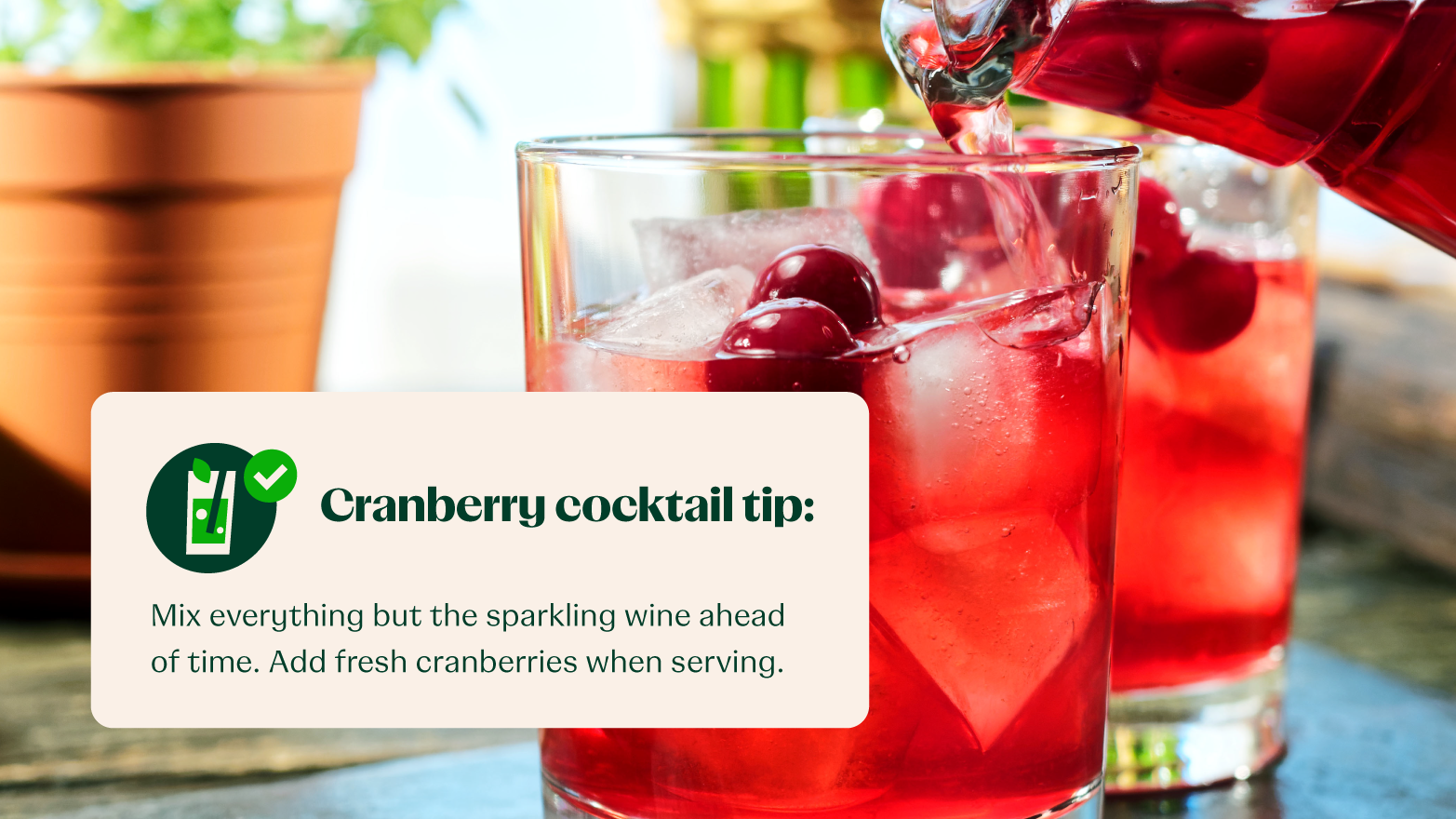 cranberry cocktail batch