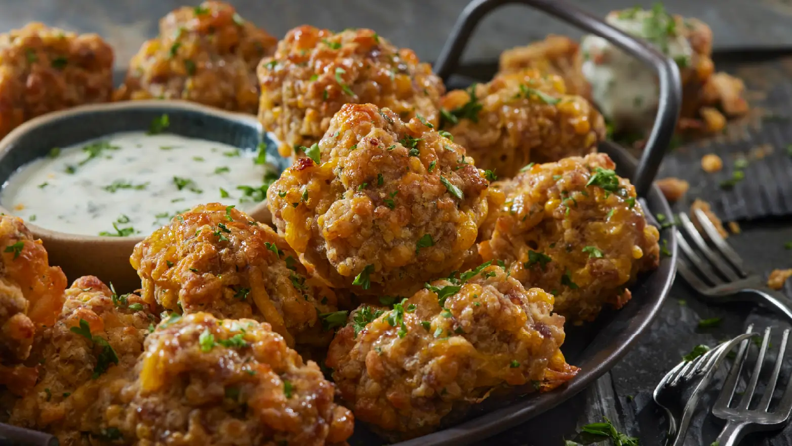 cheesy sausage balls