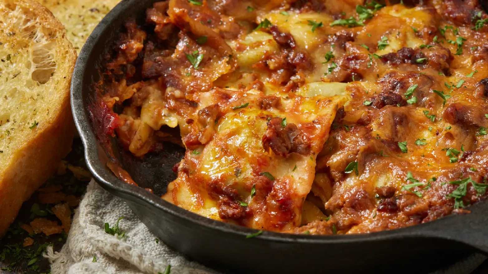 Stock image of lasagna