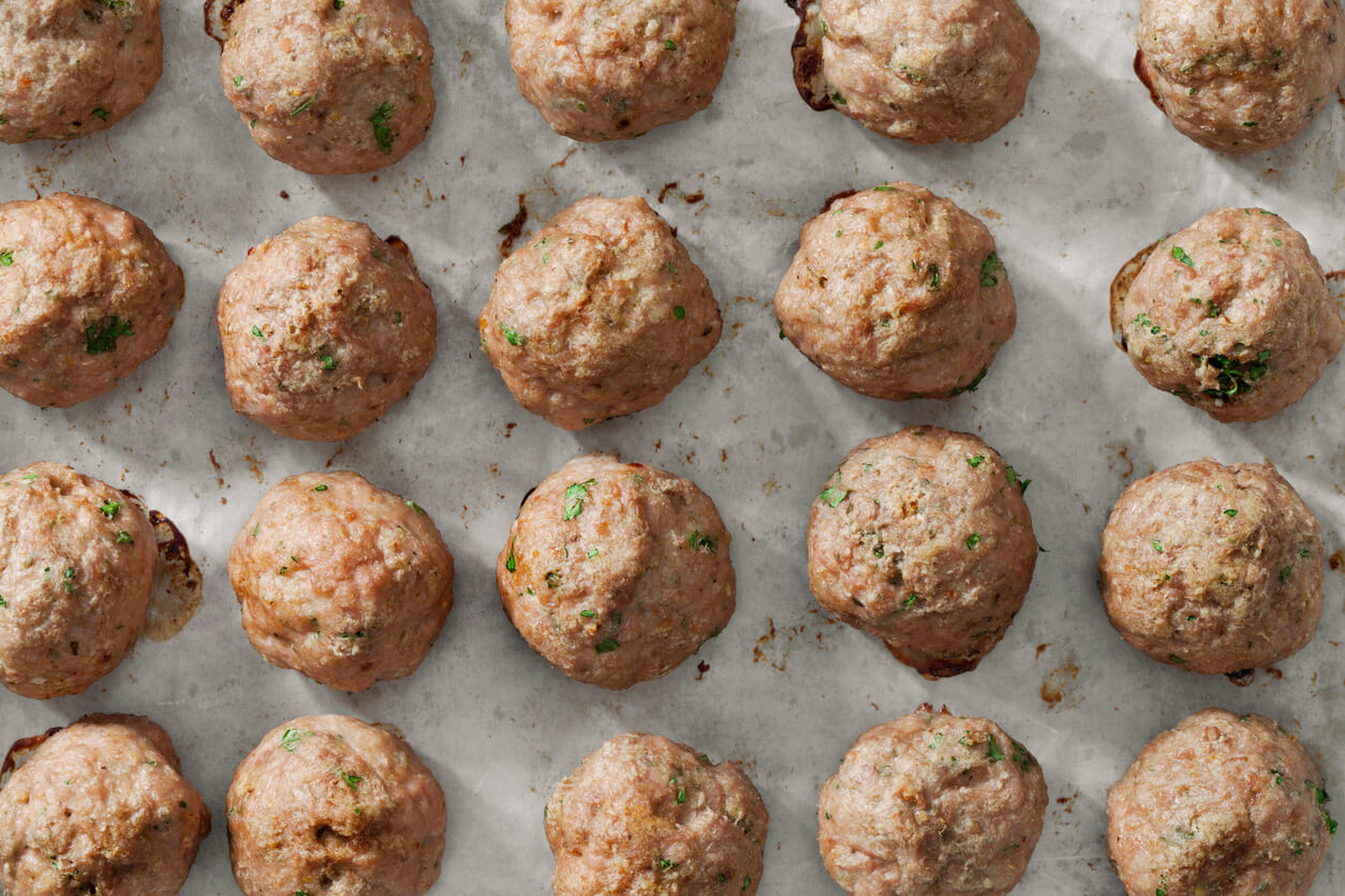 Baked Italian Style Turkey Meatballs