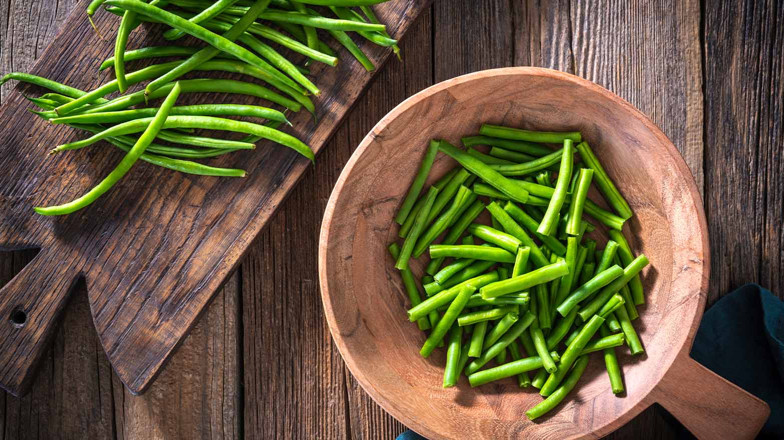 Green beans summer vegetable.
