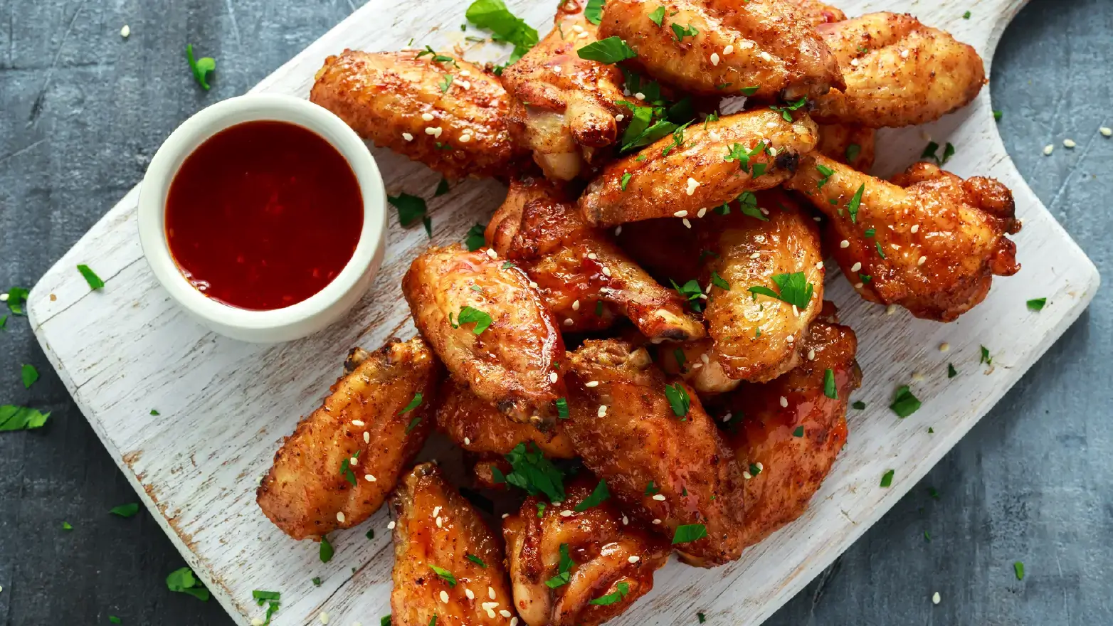 Crispy chicken wings