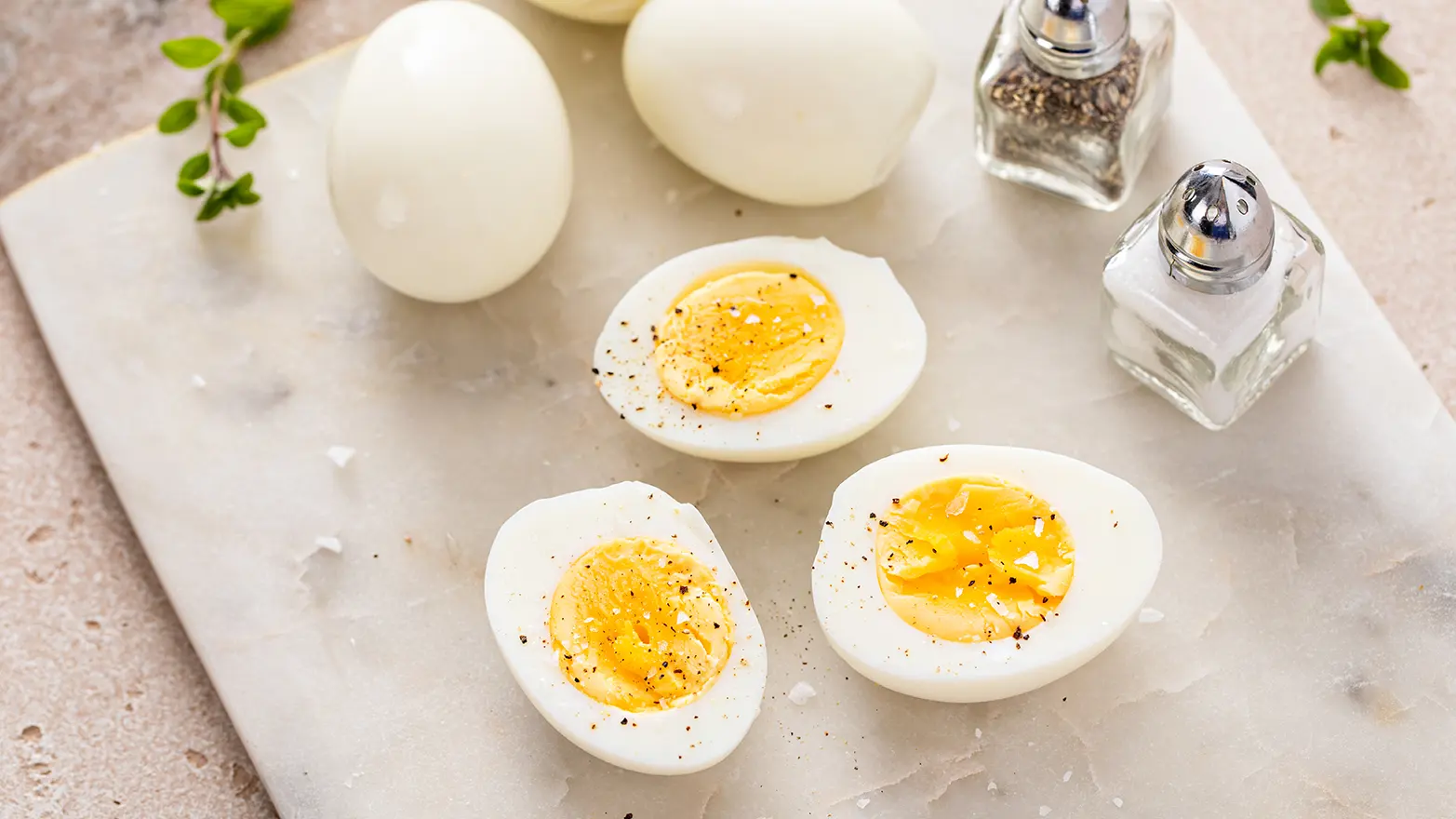 Hard-boiled eggs