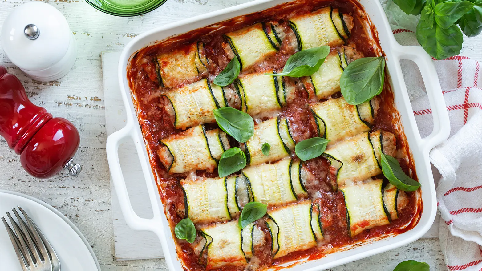 zucchini lasagna roll ups