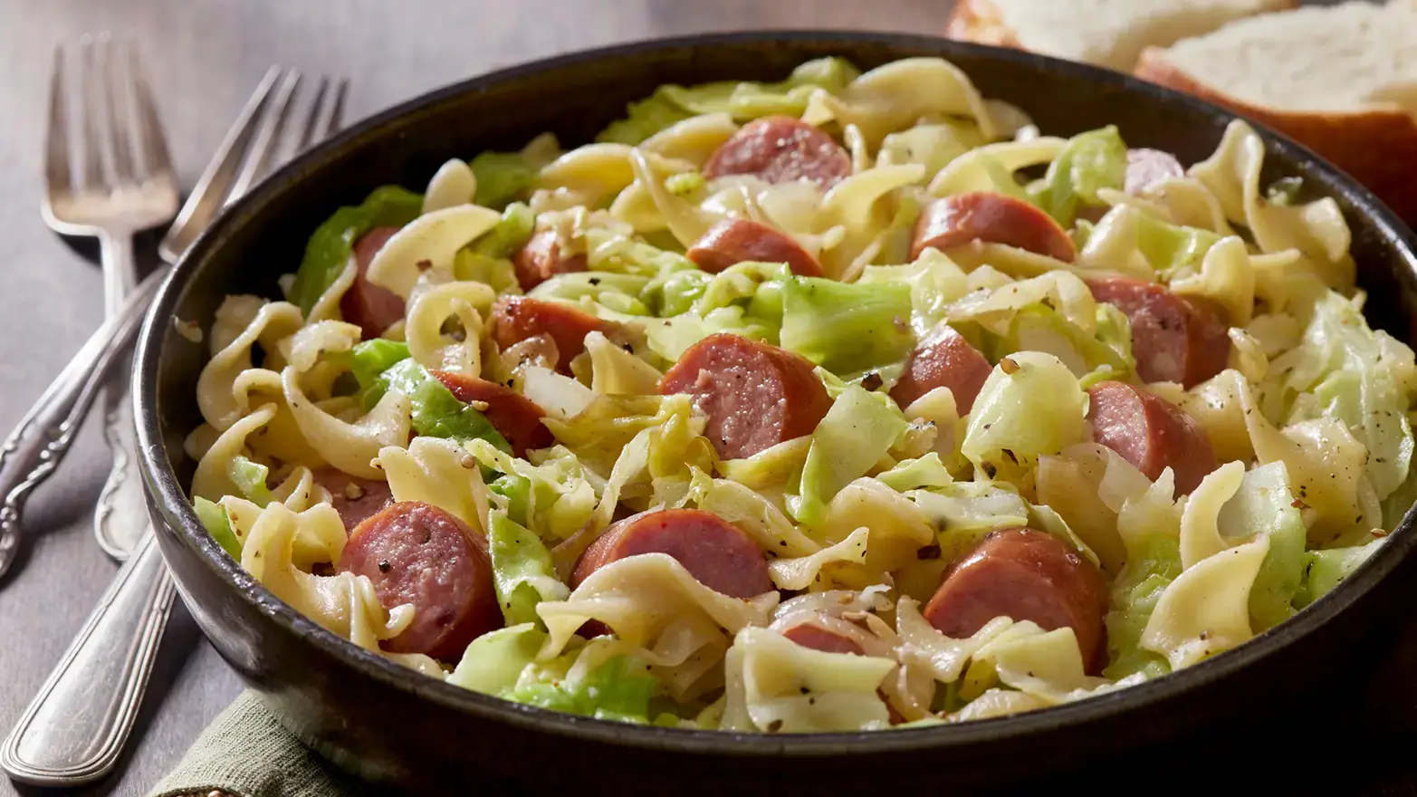 sausage and cabbage skillet