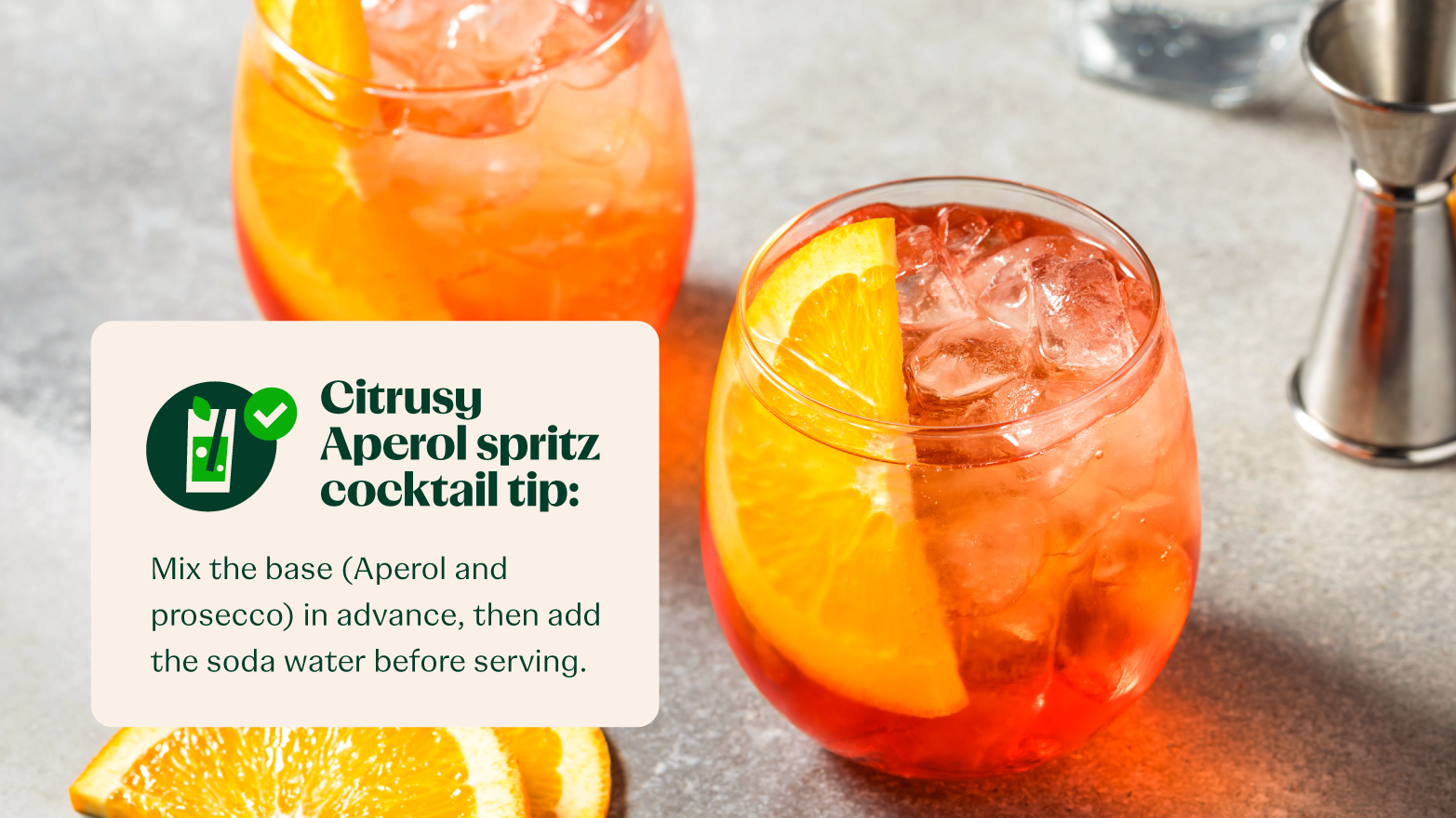 Citrus Aperol spritz