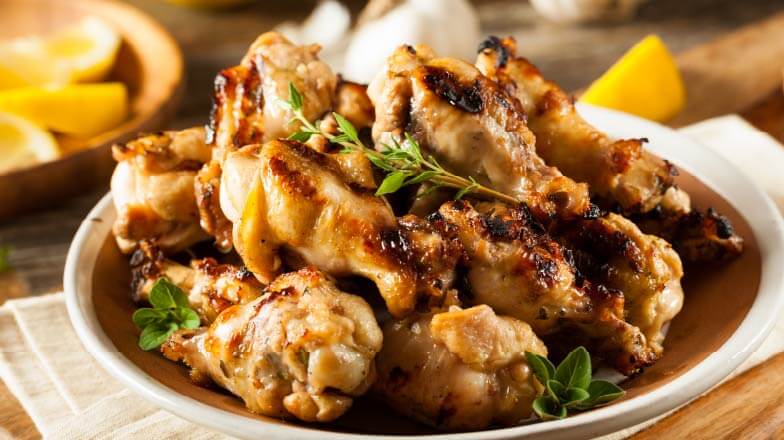 Baked rosemary chicken wings