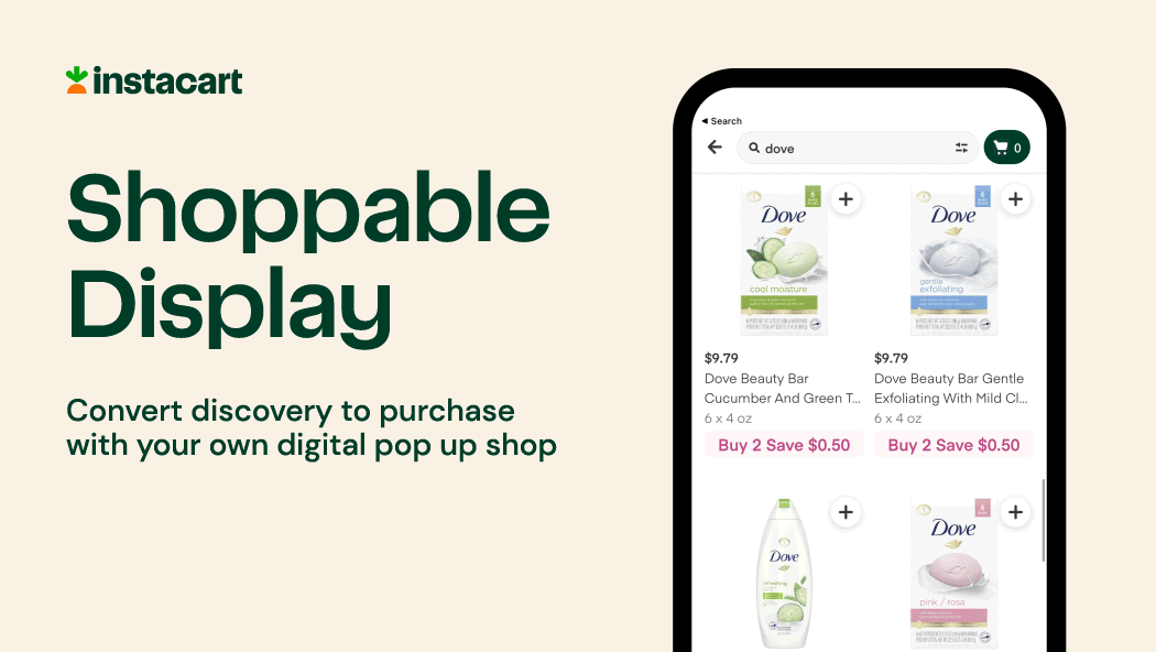 2. Instacart - Shoppable Display