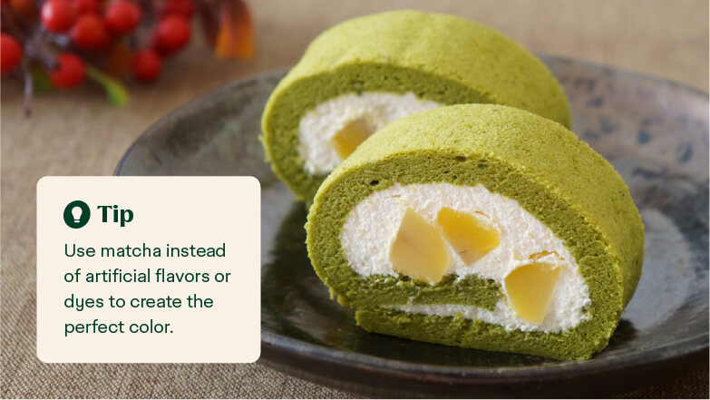 matcha swiss rolls
