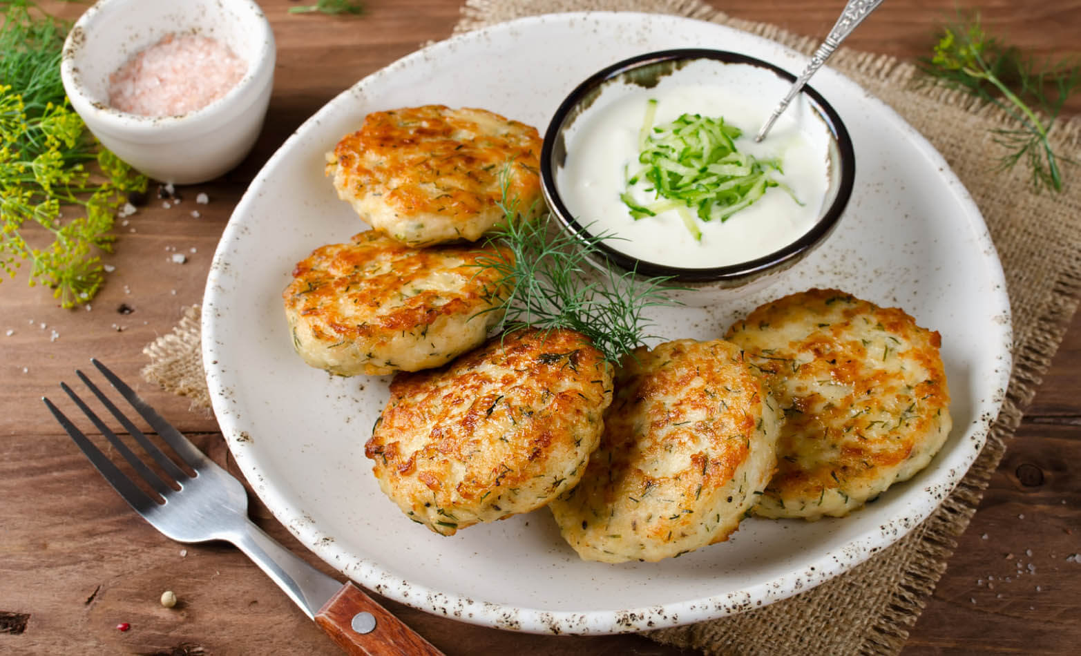 canned chicken patties with yogurt sauce
