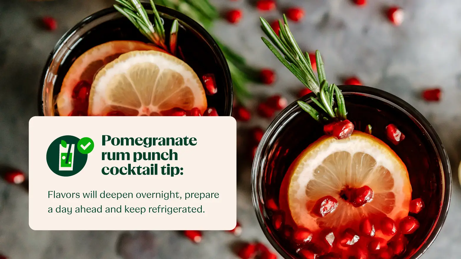 pomegranate rum punch