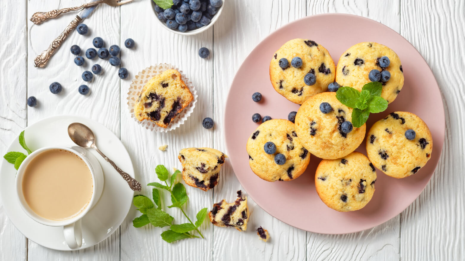 Blueberry lemon mini muffins