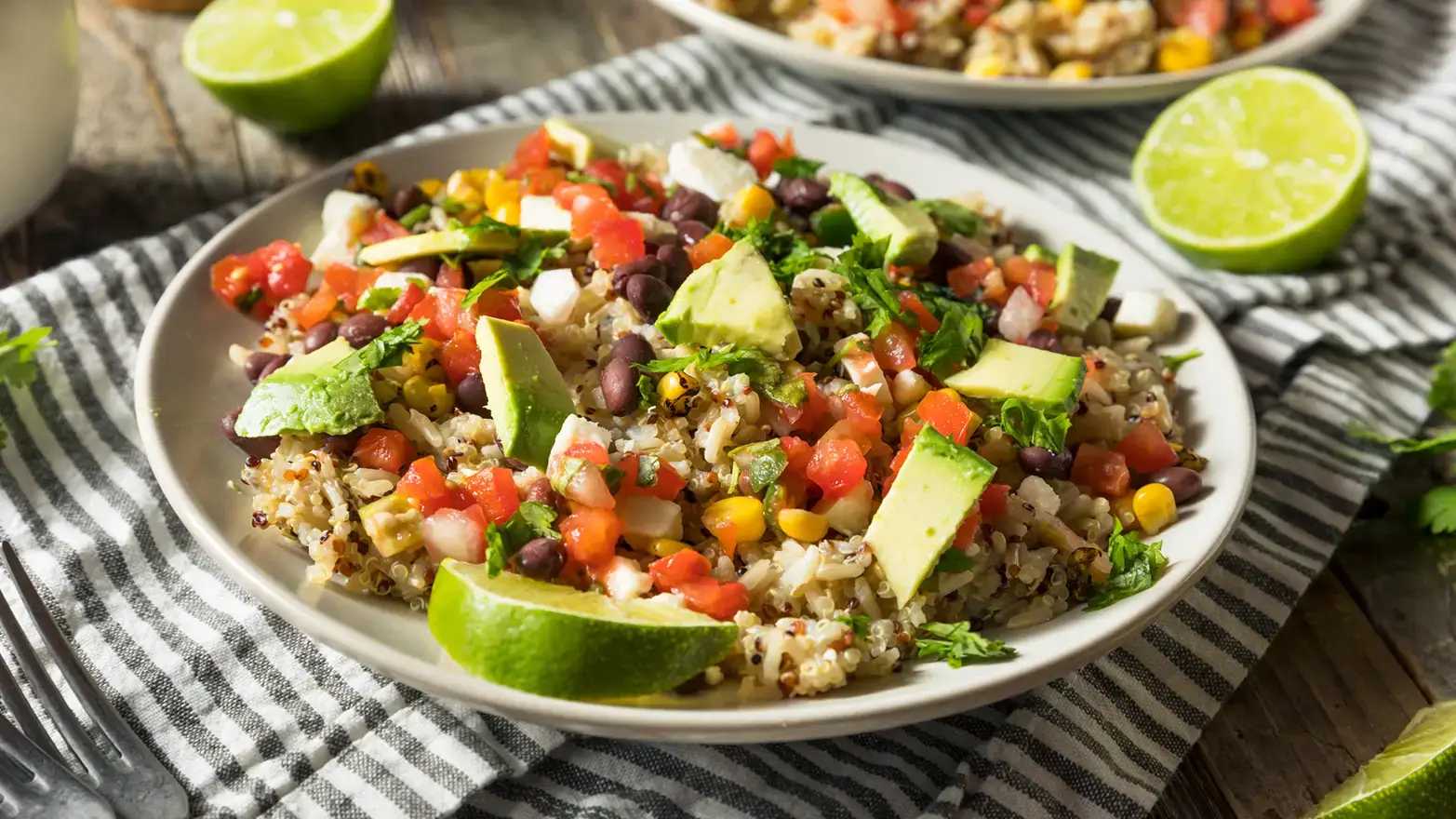 black bean quinoa bowls
