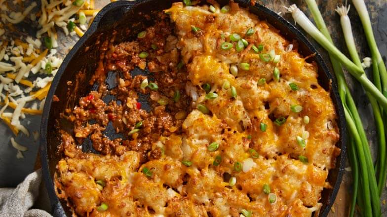 tater tot casserole for birthday dinner