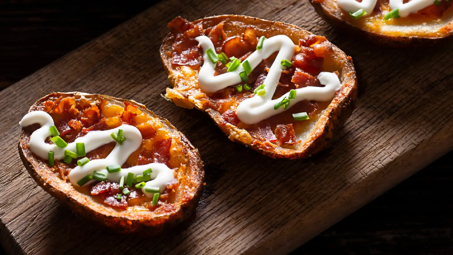 Loaded potato skins