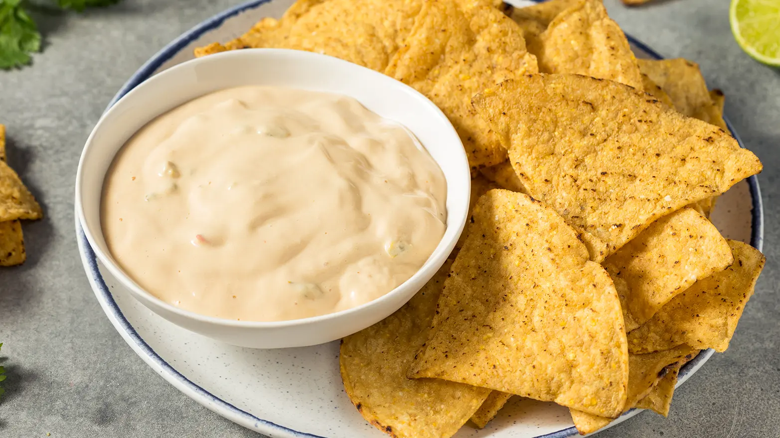 chilled cottage cheese taco queso dip