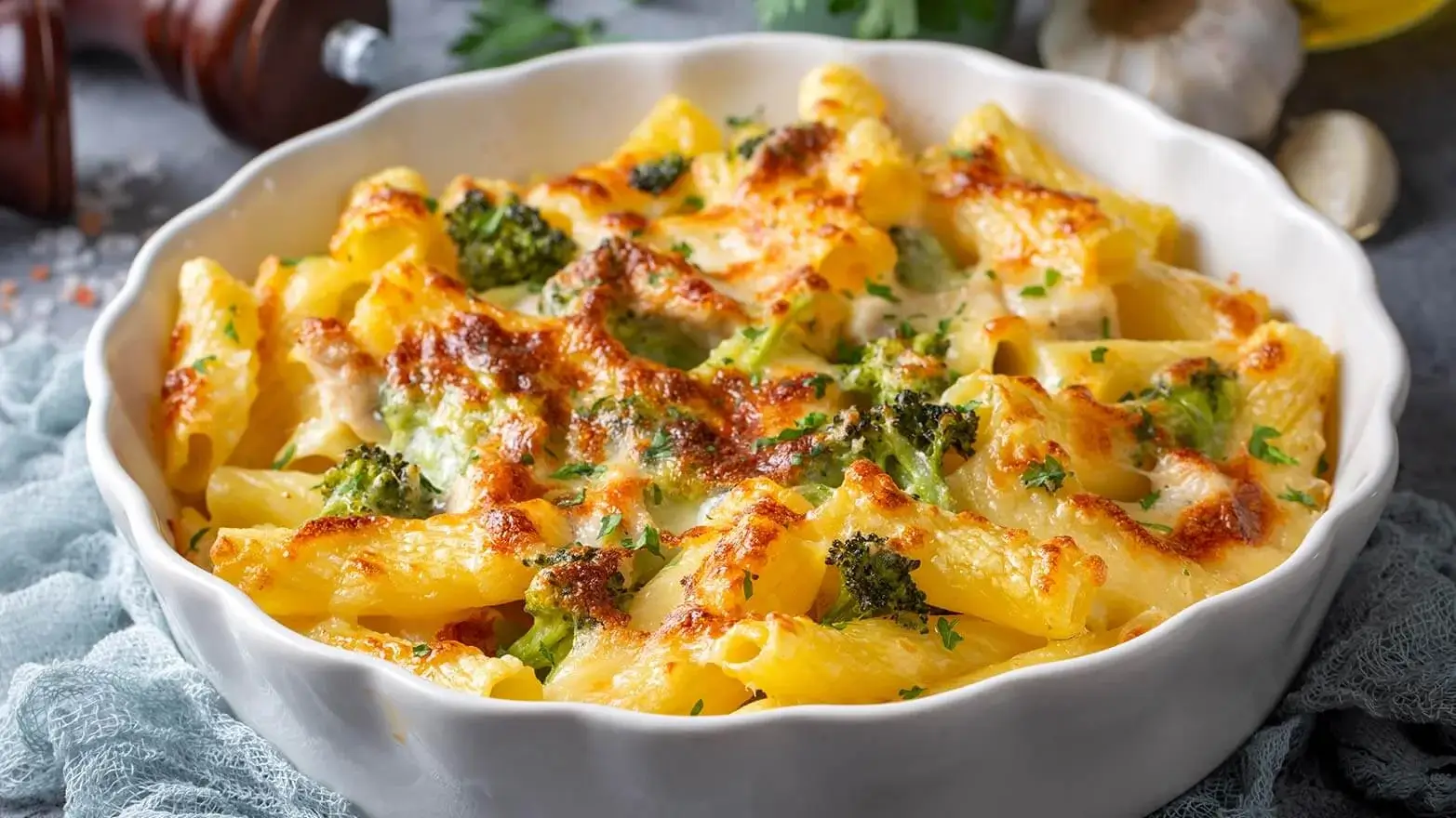 Homemade mac and cheese with hidden vegetables