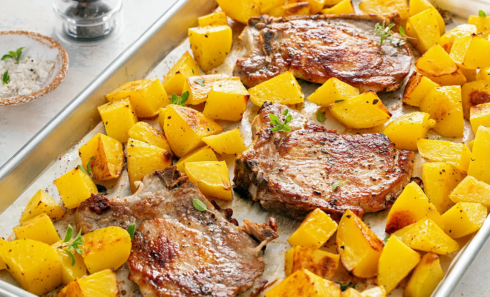 sheet pan steak and potatoes
