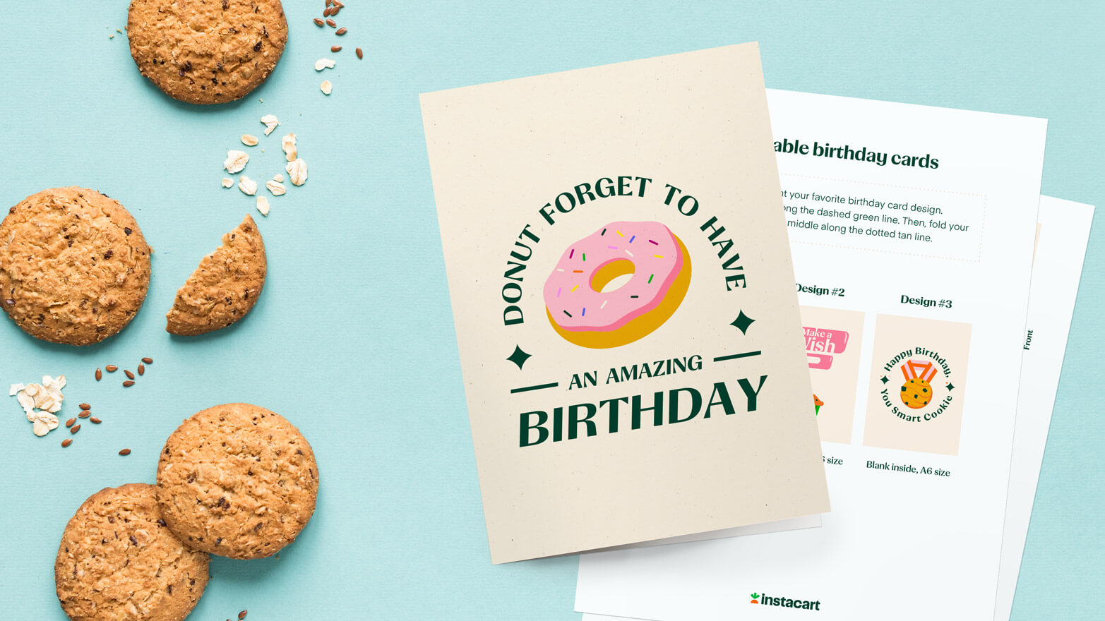 printable birthday cake cards