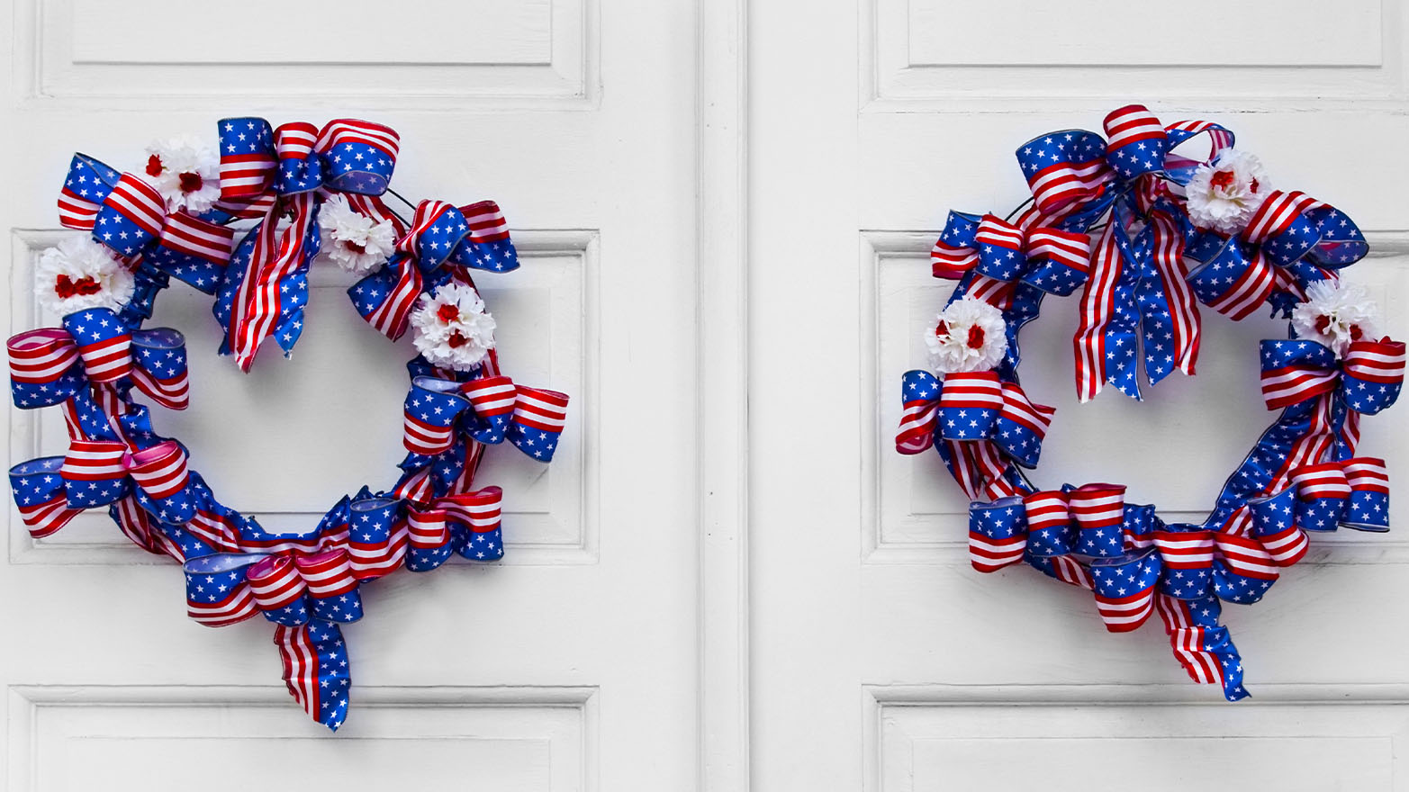 Memorial Day mini flag wreath