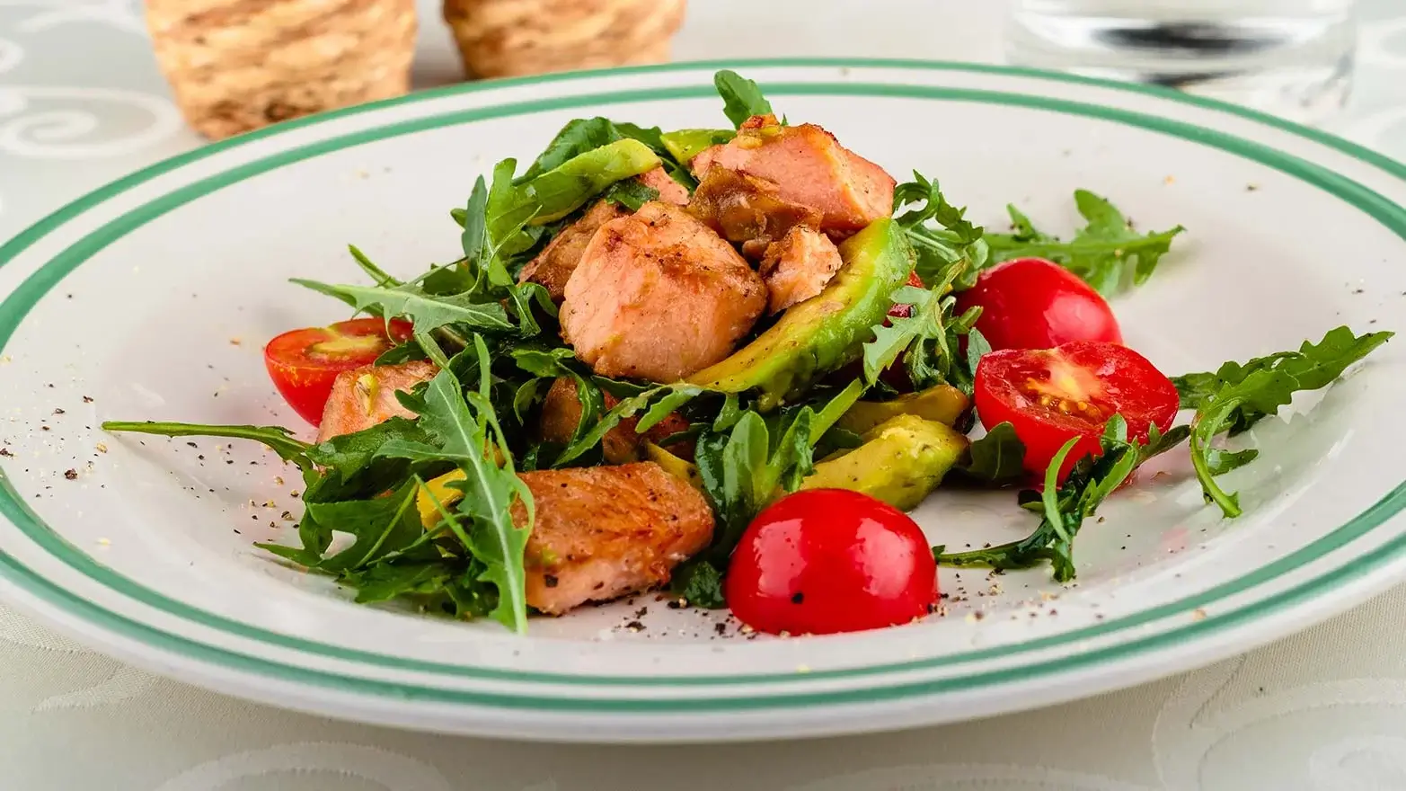 Southwestern salmon cobb salad