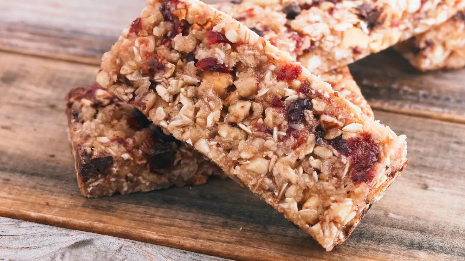 Stock image of chewy granola bars