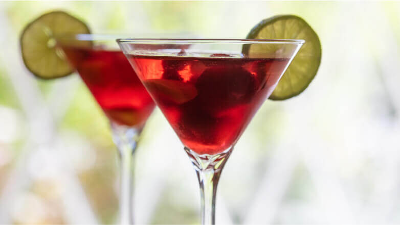 Cherry punch with eyeballs